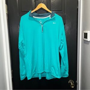 Nike Element Men’s Half Zip Running Top in Teal XXL